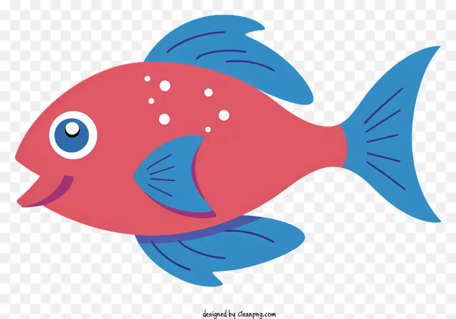 Peixe Vermelho，Olhos Azuis PNG