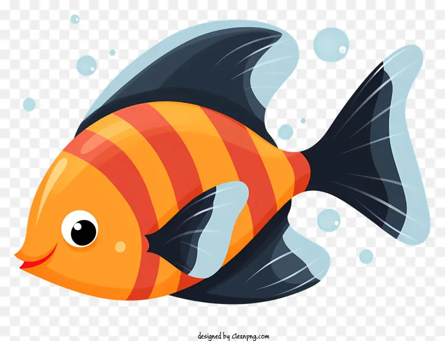 Peixe，Peixe Laranja E Preto PNG