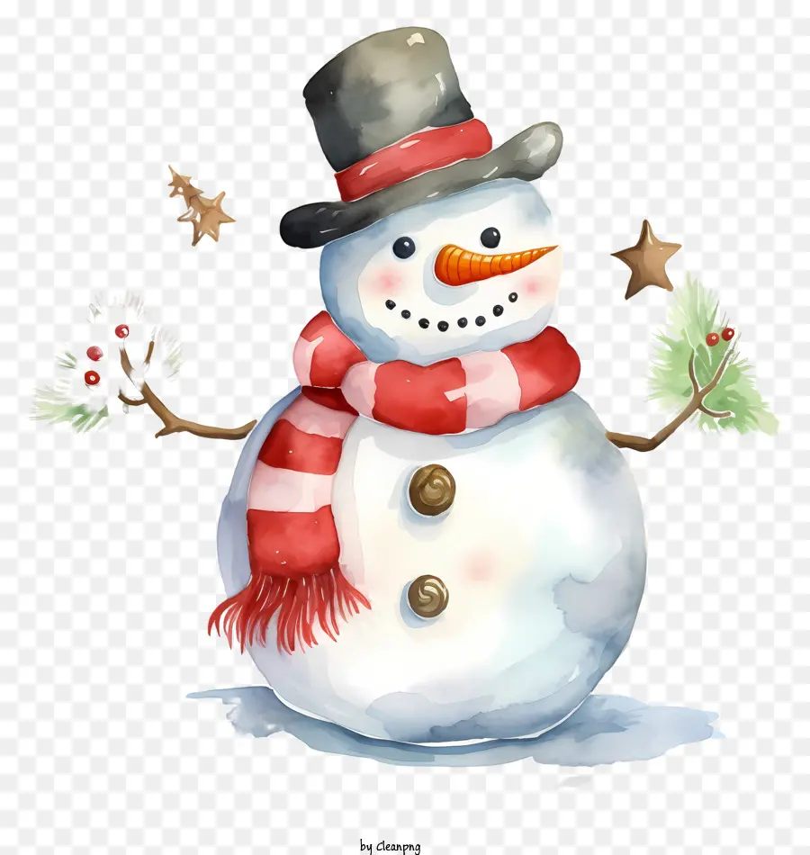 Pintura De Boneco De Neve，Boneco De Neve PNG