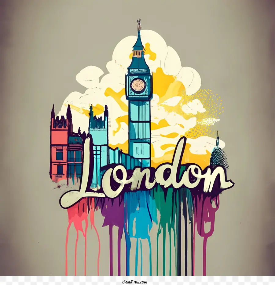 Londres，Ilustração De Londres PNG