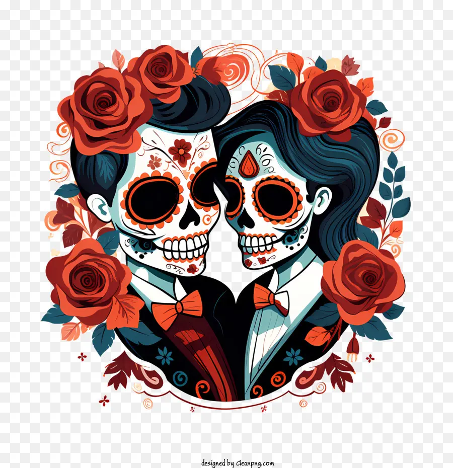 Dia Dos Mortos，Noiva Do Esqueleto PNG