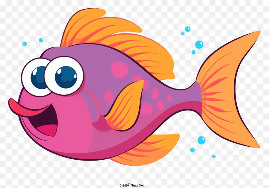 Cartoon Peixe，Cores Brilhantes PNG