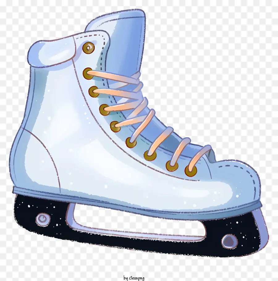 Patins De Gelo，Patins De Gelo Branco PNG