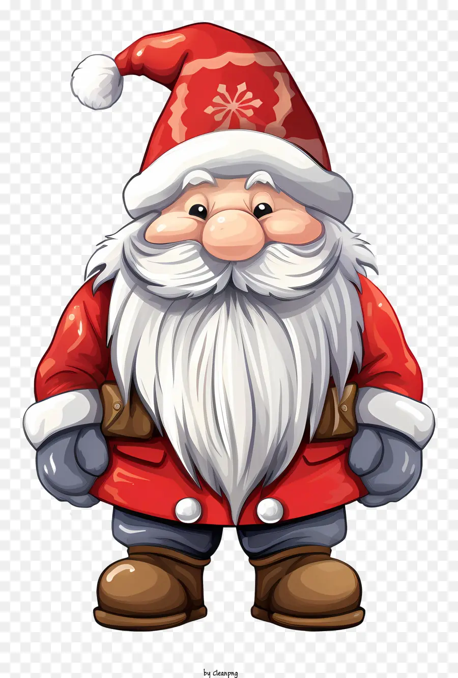 Papai Noel，Estilo De Desenho Animado Papai Noel PNG