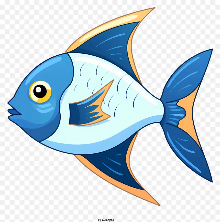 Peixe Azul，O Peixe Laranja PNG