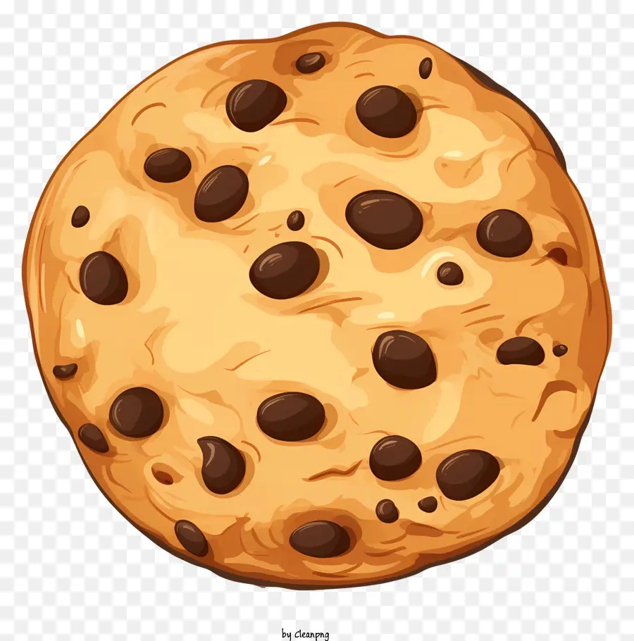 Chocolate Chip Cookie，Chap De Chocolate Escuro PNG