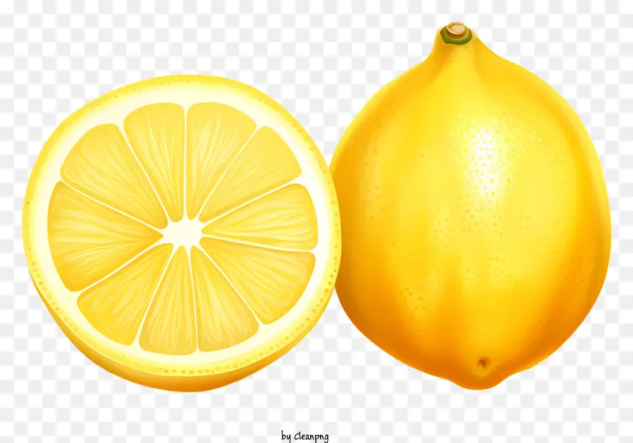 Fatias De Limão，Amarelo Limão PNG