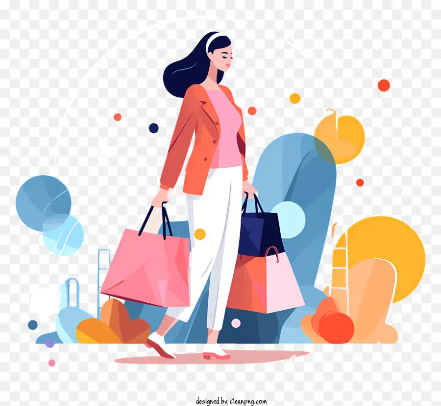 Compras，Mulher Compras PNG