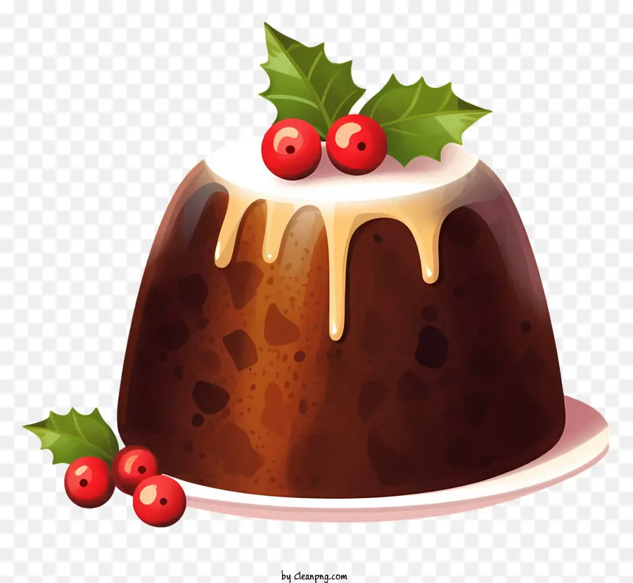 Pudim De Chocolate，Bolo De Natal PNG