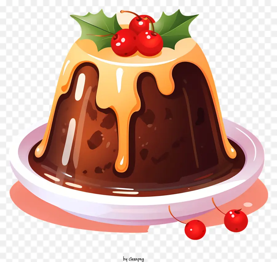 Pudim De Chocolate，Holly PNG