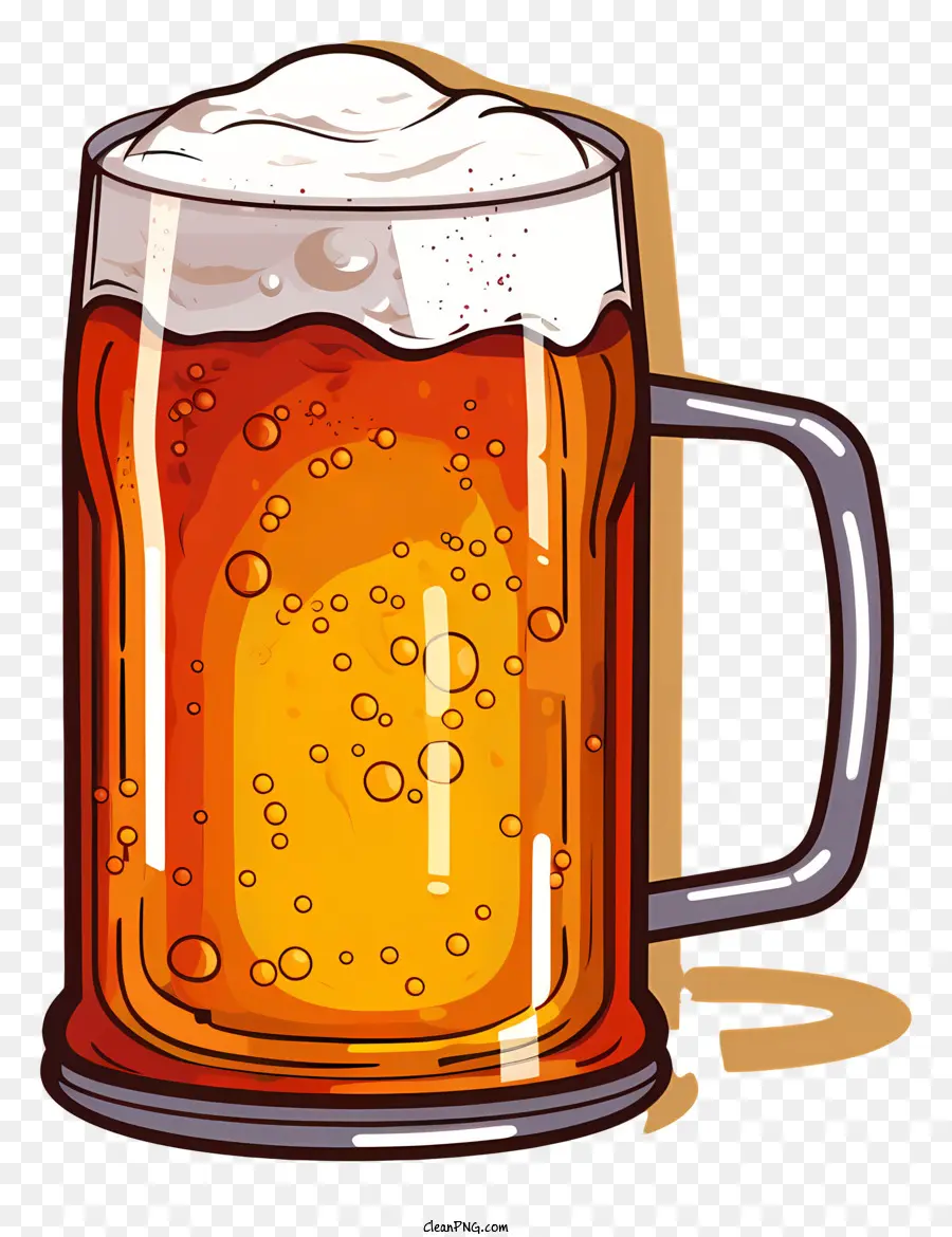 Cerveja，Caneca De Vidro PNG