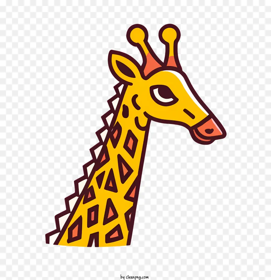 Girafa De Desenho Animado，Girafa PNG