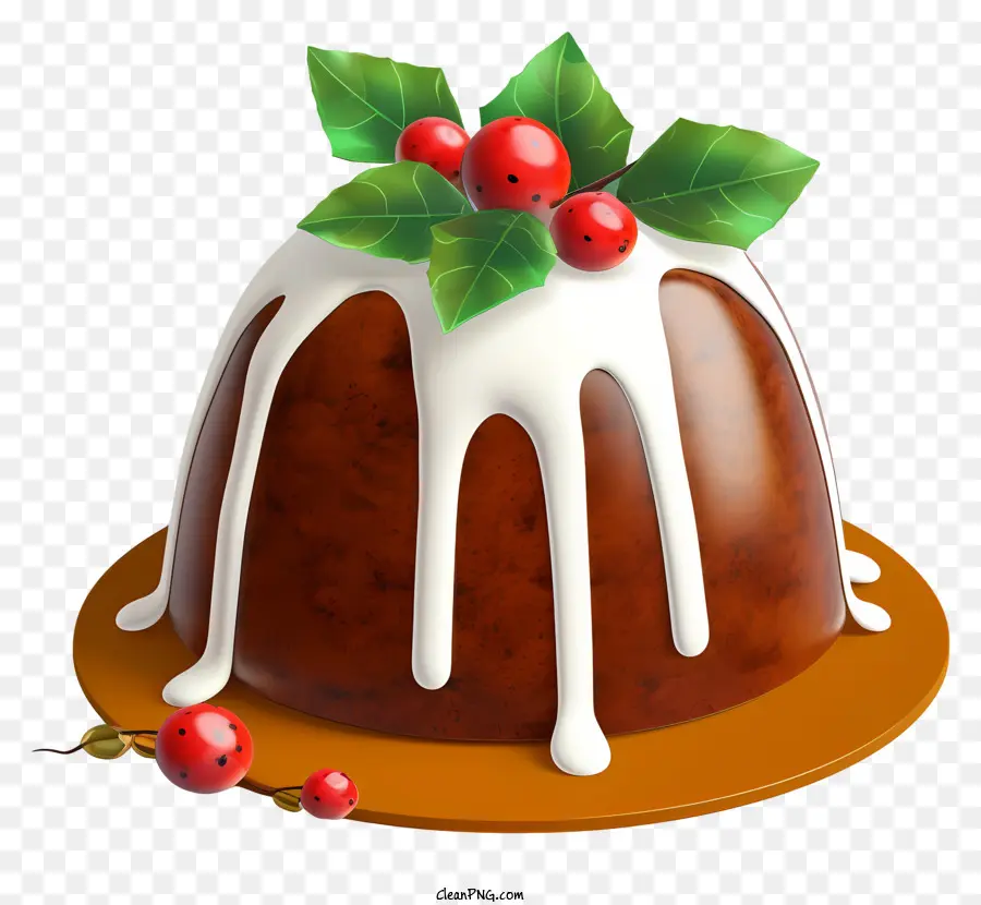 Bolo De Chocolate，Pudim De Natal PNG