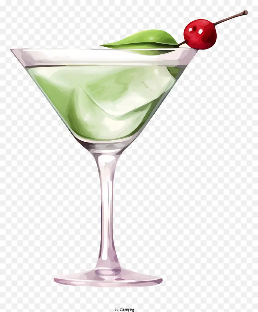 Verde Cocktail，Copo De Martini PNG