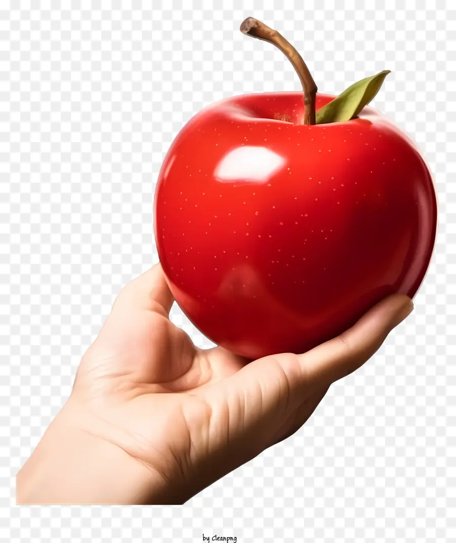 A Red Apple，Pessoas Da Mão PNG