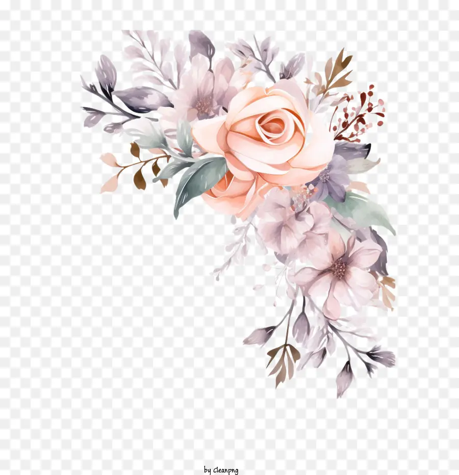 Flor Do Casamento，Floral PNG