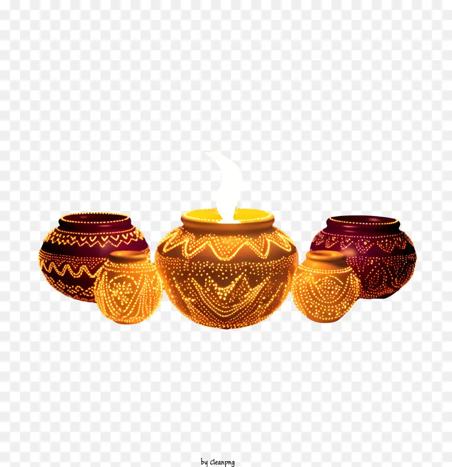 Diwali Diya，Diwali PNG