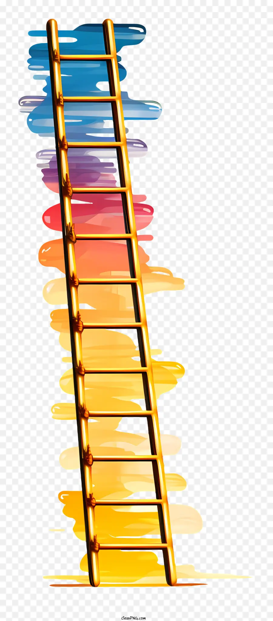 Escada Do Arco íris，Escada Colorida PNG