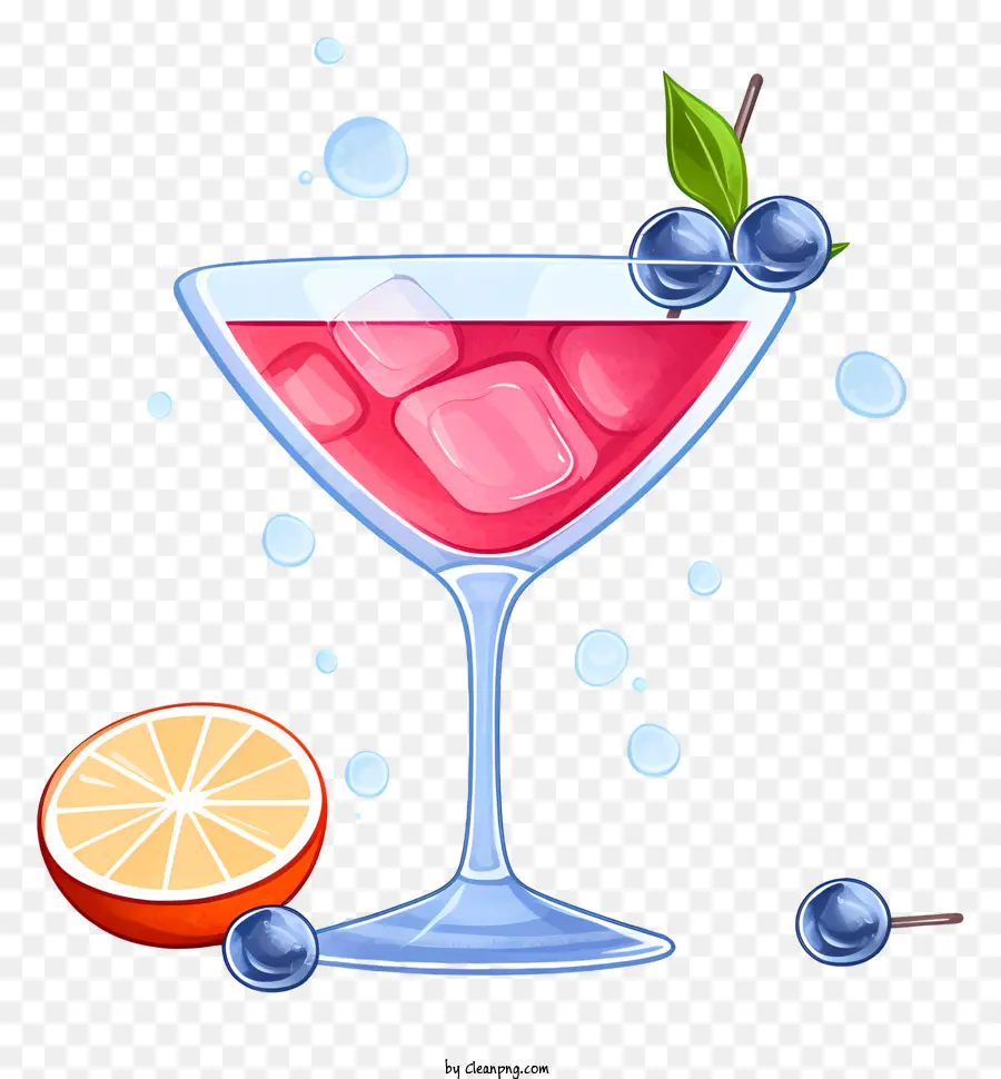 Cocktail，Copo De Coquetel Vermelho PNG
