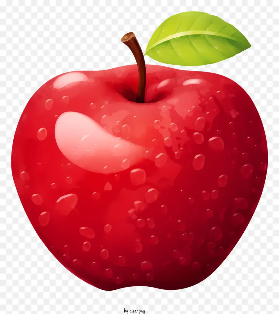 Apple，Folha Verde PNG