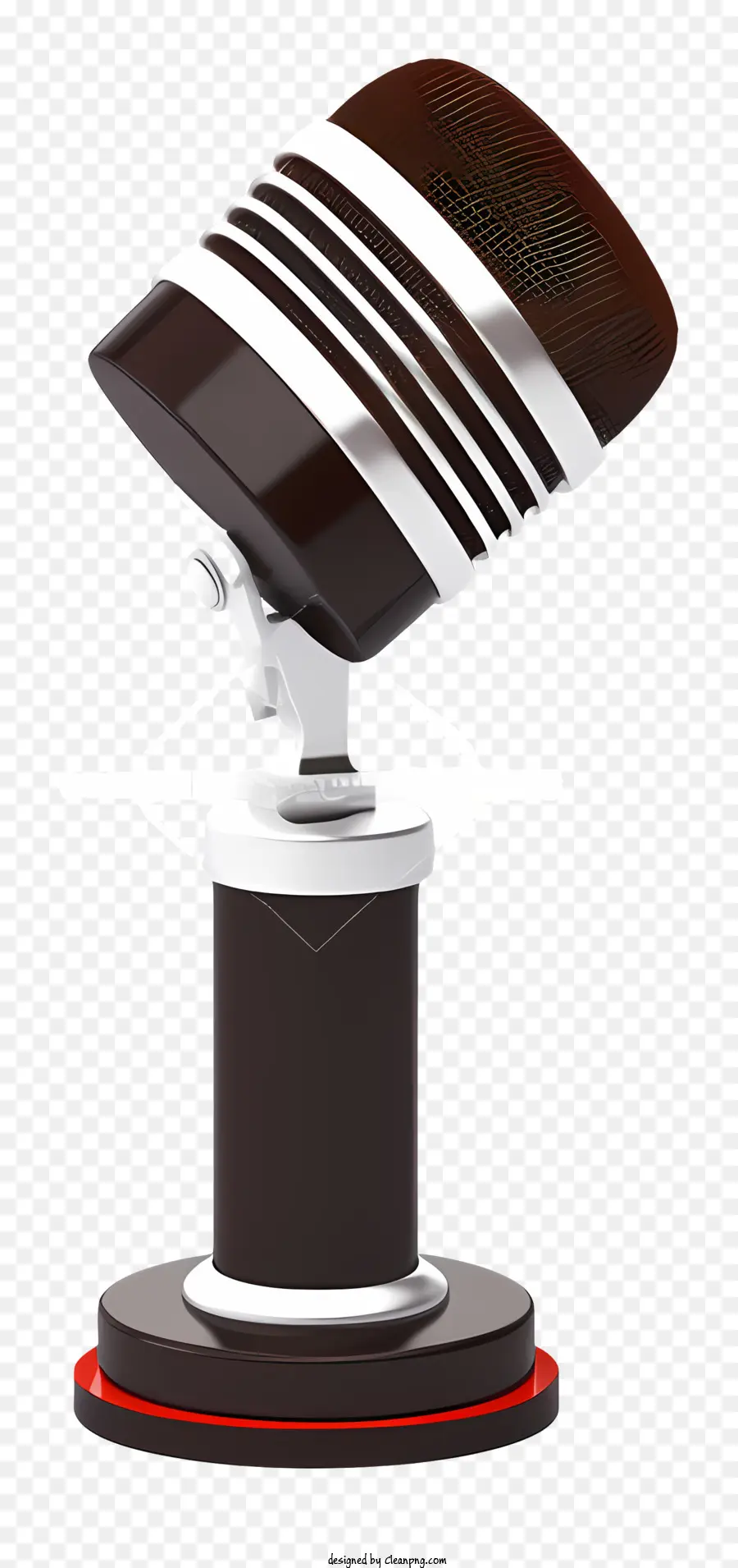 Microfone No Suporte，Suporte De Microfone Redondo PNG