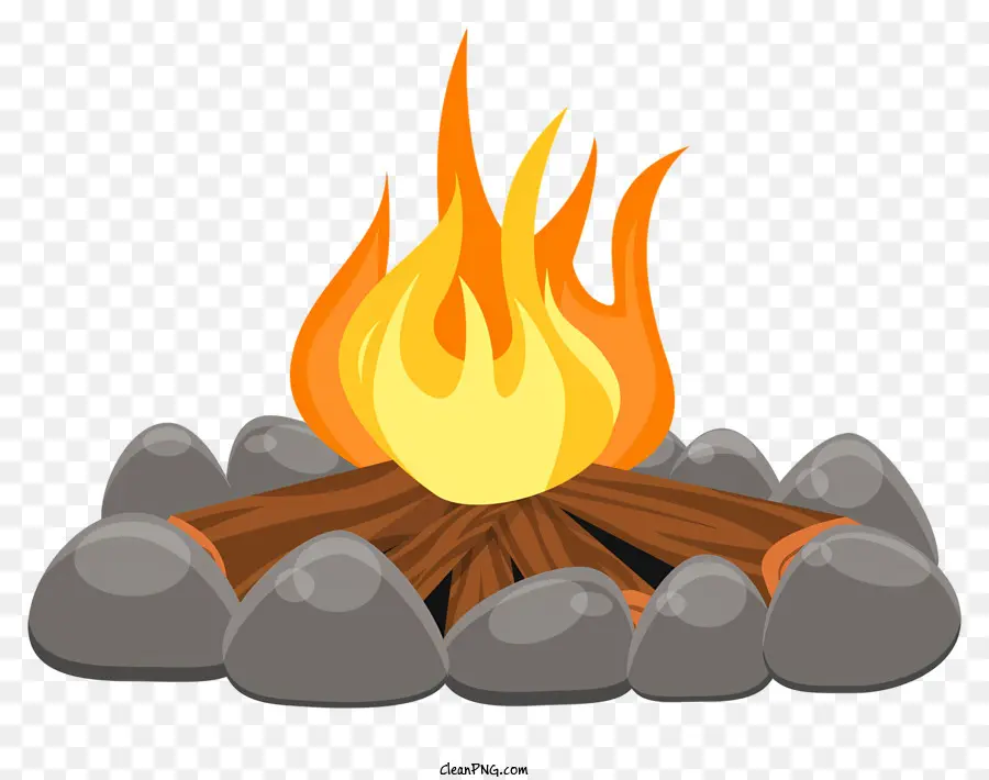 Campfire，Logs PNG