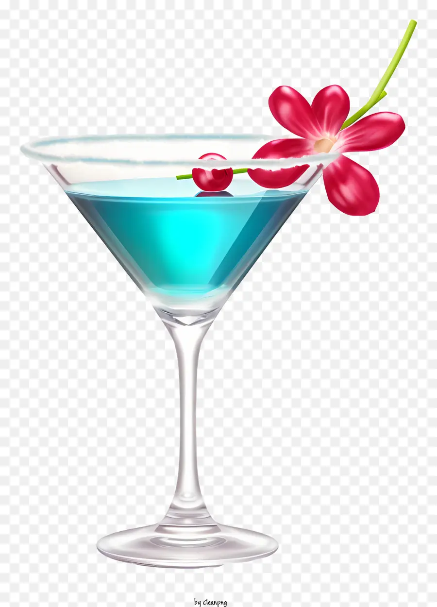 Bebida，Licor De Cor Azul E Rosa PNG