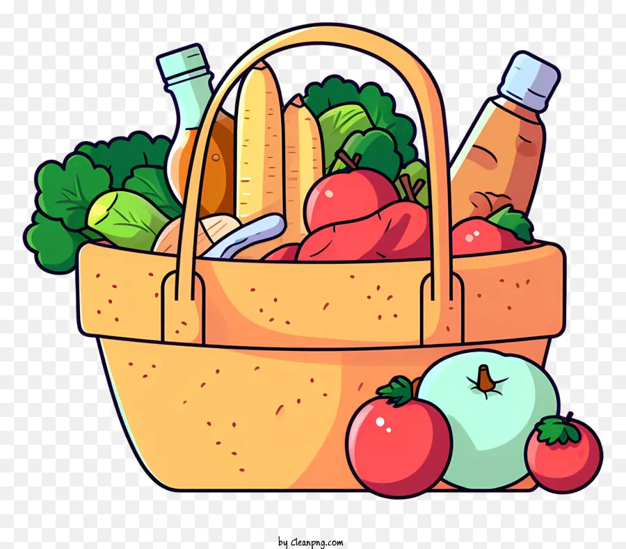 Sacola De Compras，Produtos Frescos PNG