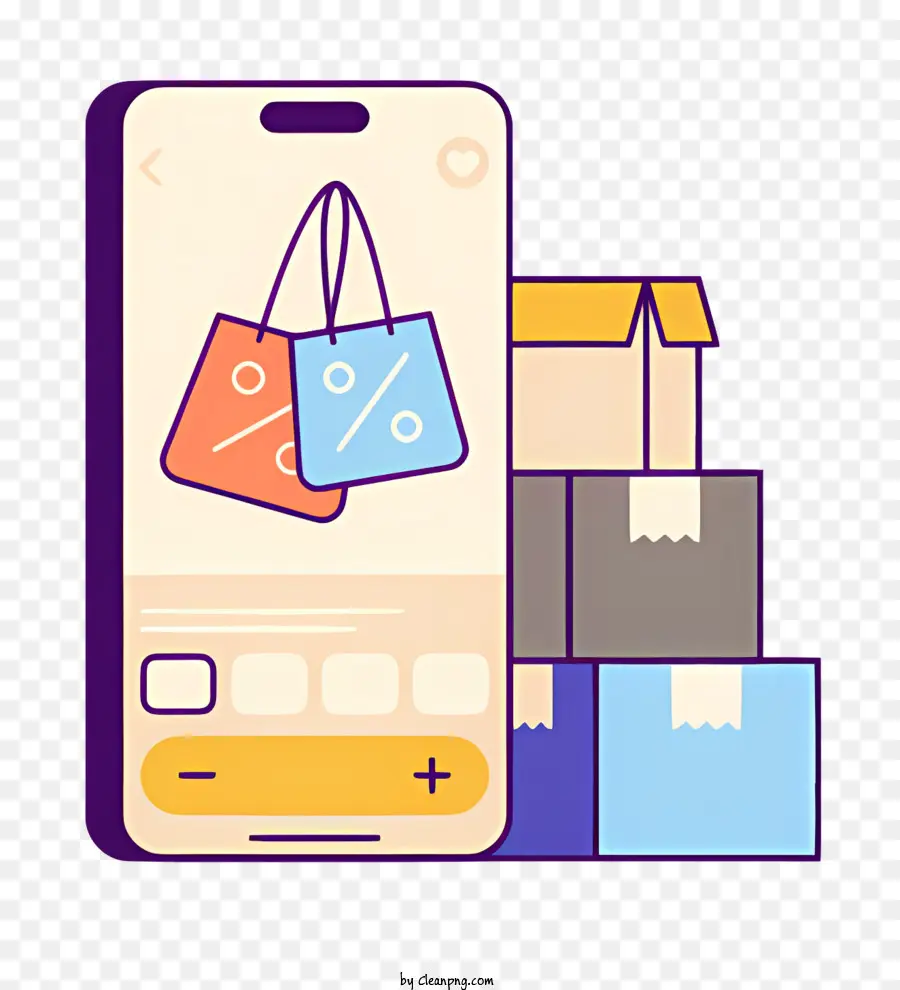 Compras On Line，Smartphone PNG