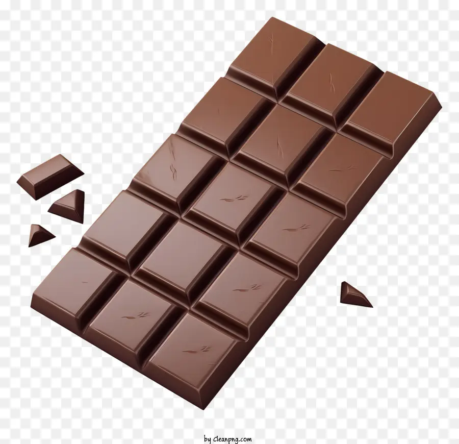 Barra De Chocolate，Chocolate Quebrado PNG