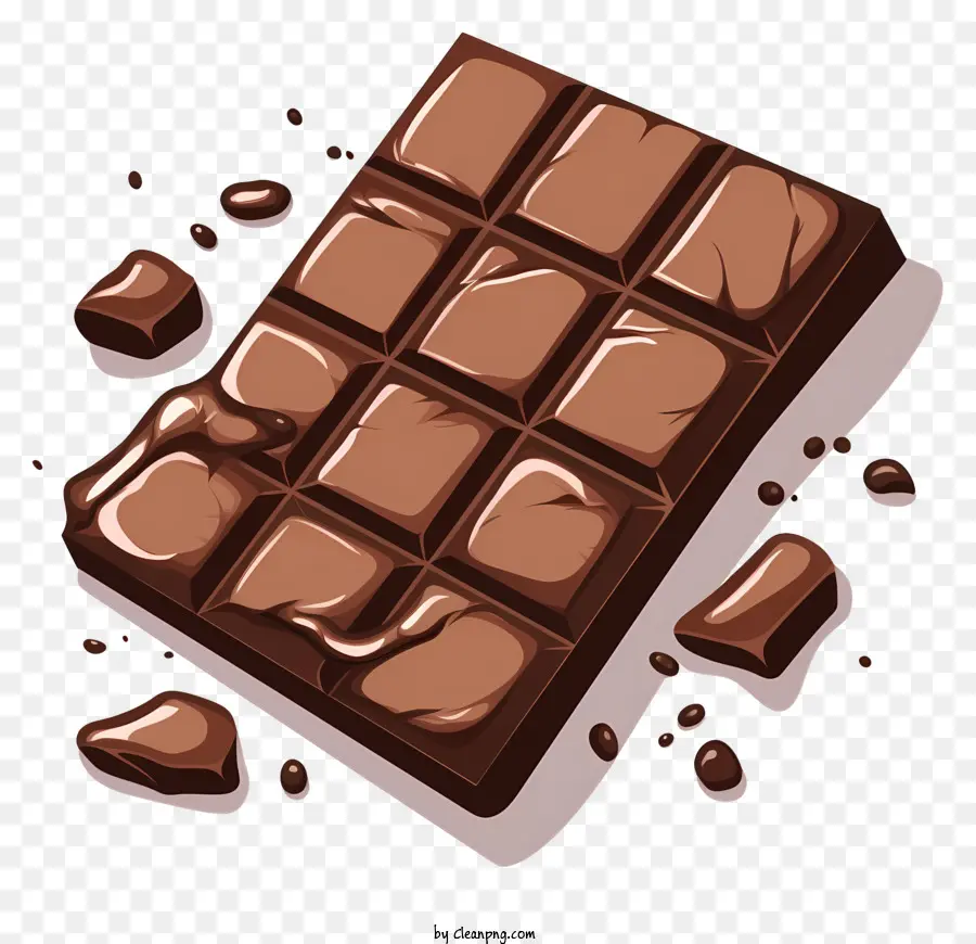 Quadrado De Chocolate，Chocolate Brilhante PNG