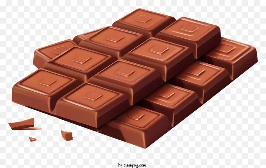 Barras De Chocolate，Barra De Chocolate Quebrado PNG