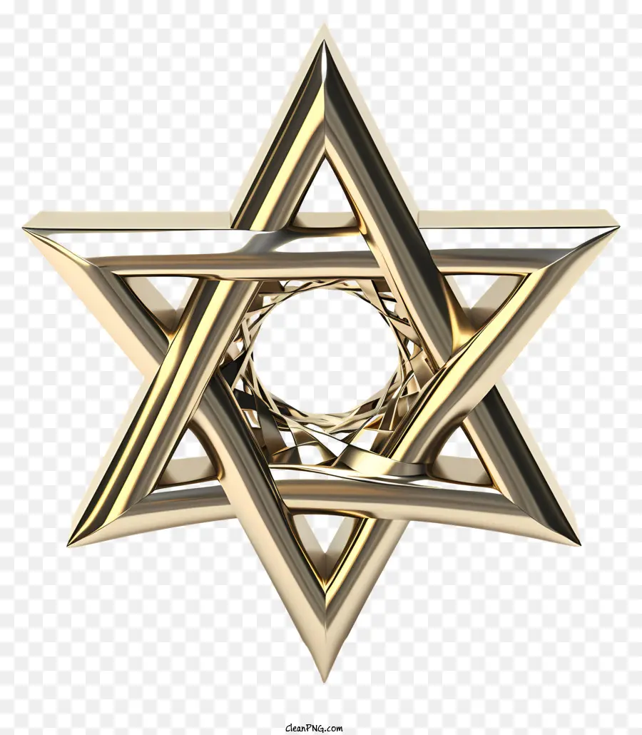 Estrela De Ouro De David，Cruz De Ouro PNG