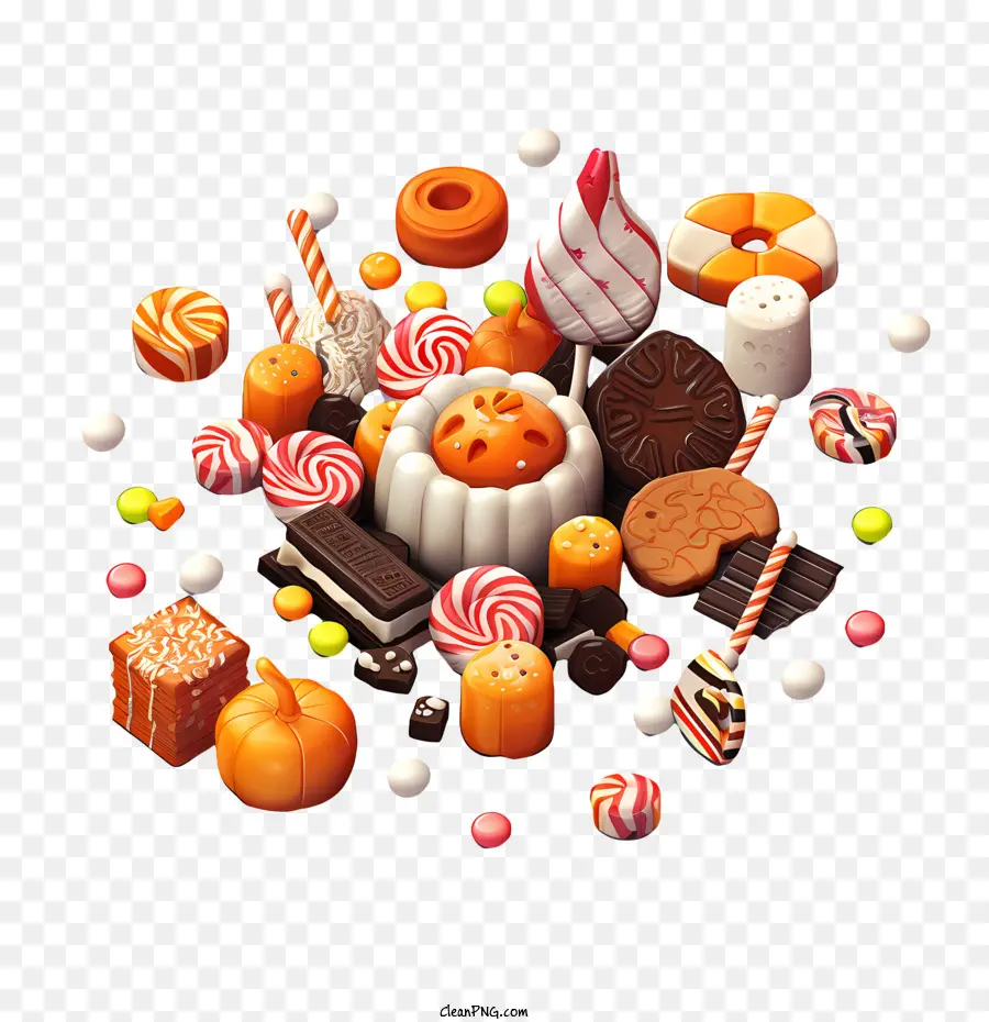 Doces De Halloween，Chocolate PNG