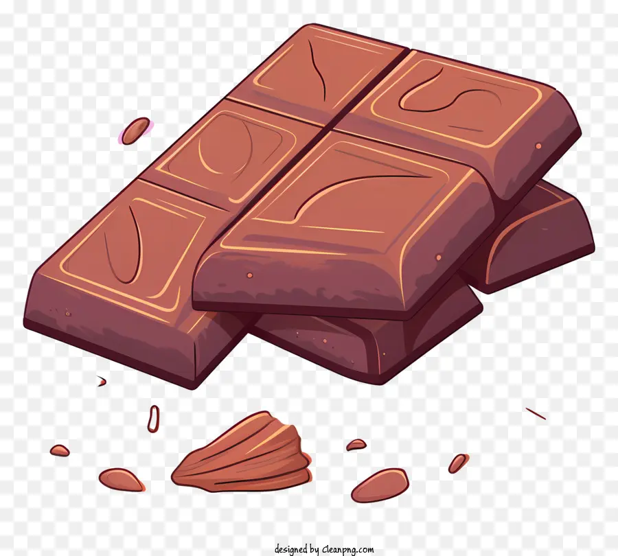 Barras De Chocolate，Chocolate Brilhante PNG
