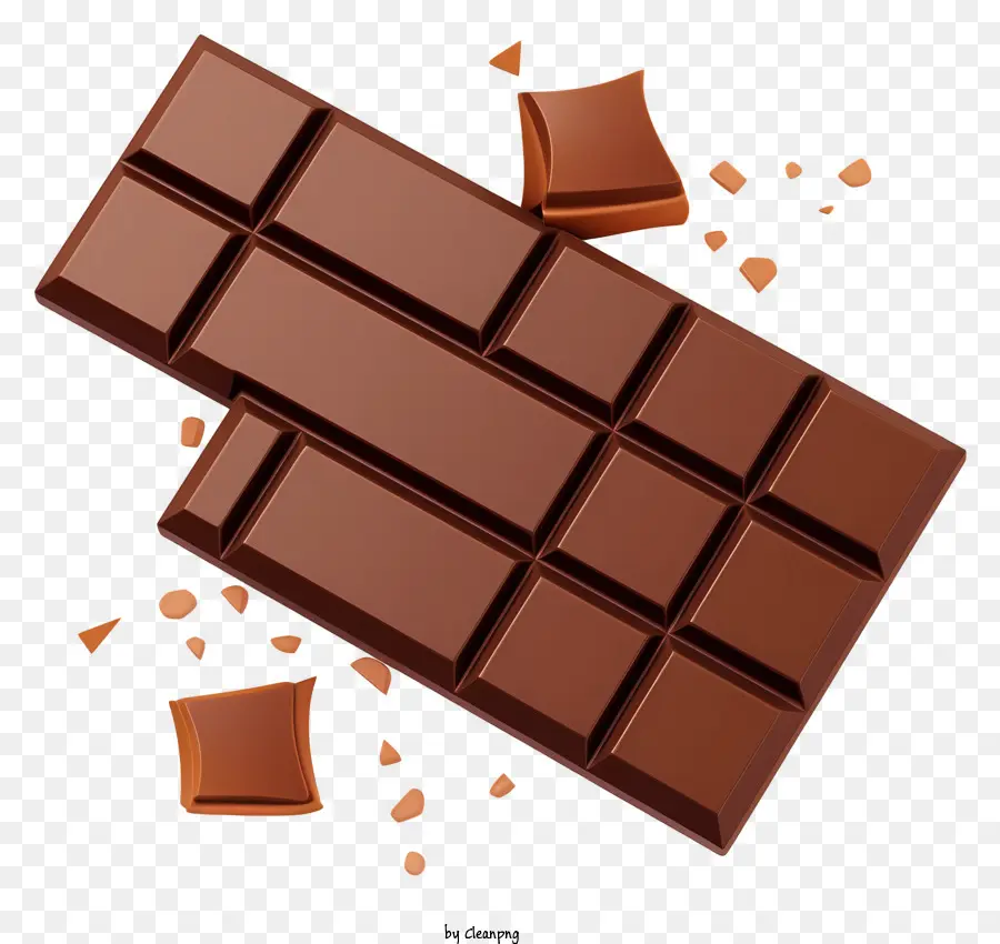 Barras De Chocolate，Pedaços De Chocolate PNG
