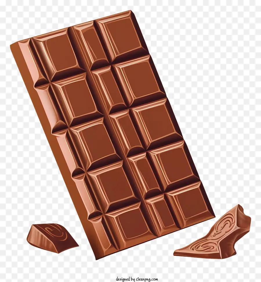 Barra De Chocolate，Chocolate Quebrado PNG