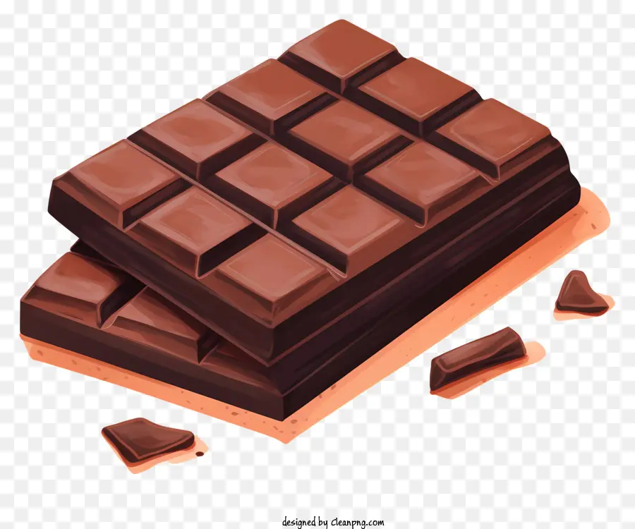 Barras De Chocolate，Chocolate Escuro PNG