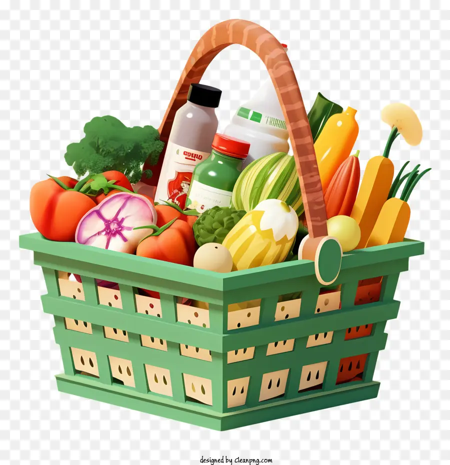 Green Shoppingket，Legumes Frescos PNG