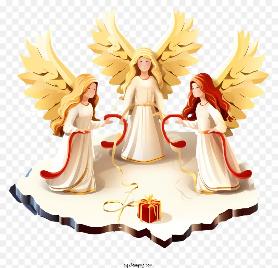Três Anjos，Círculo De Anjos PNG
