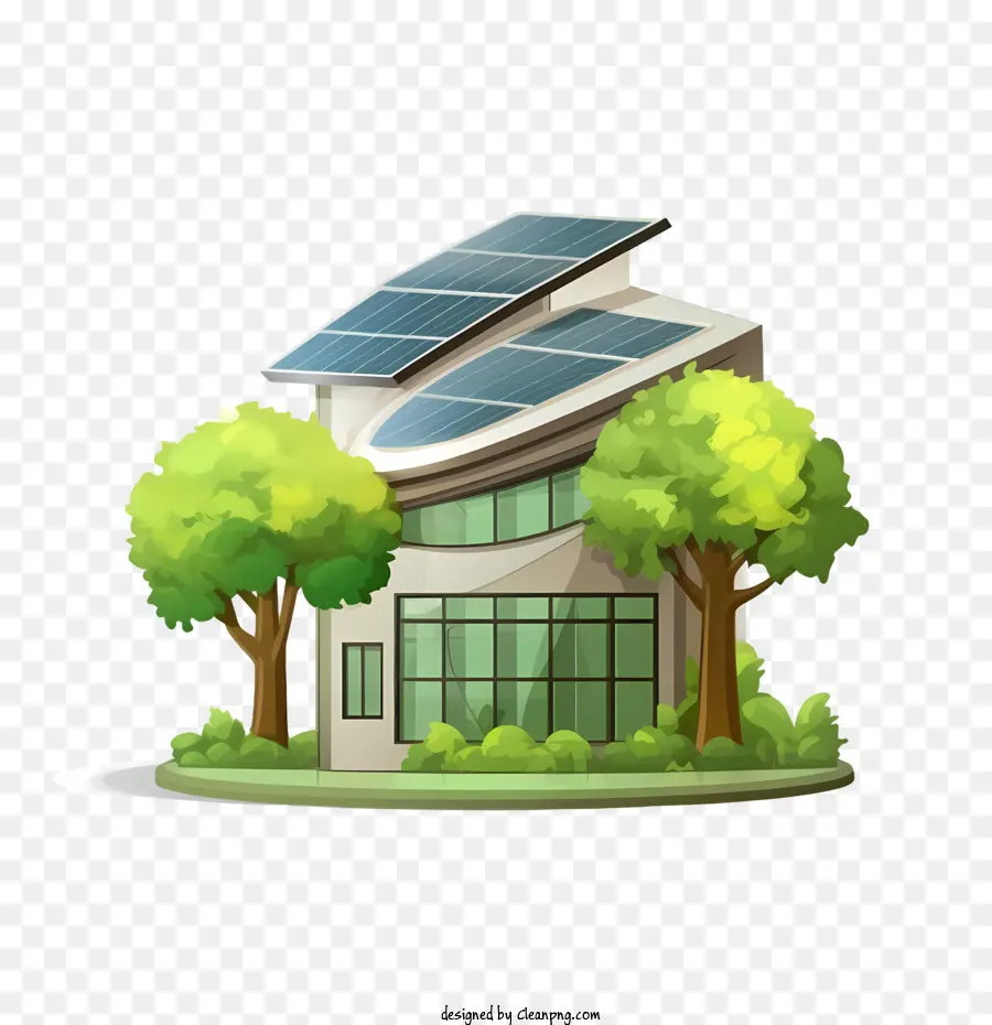 Casa Ecológica，Painéis Solares PNG