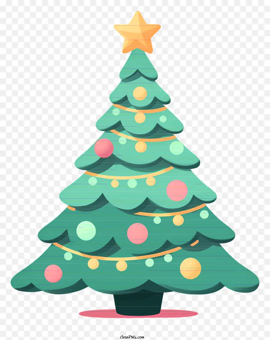 árvore De Natal，Luzes Coloridas PNG