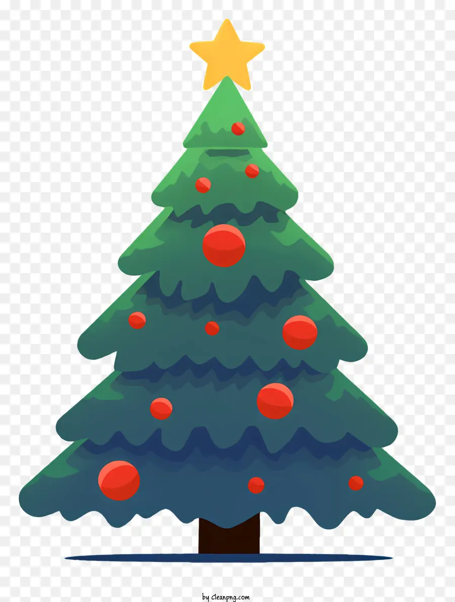 árvore De Natal，Red E Verde Enfeites PNG