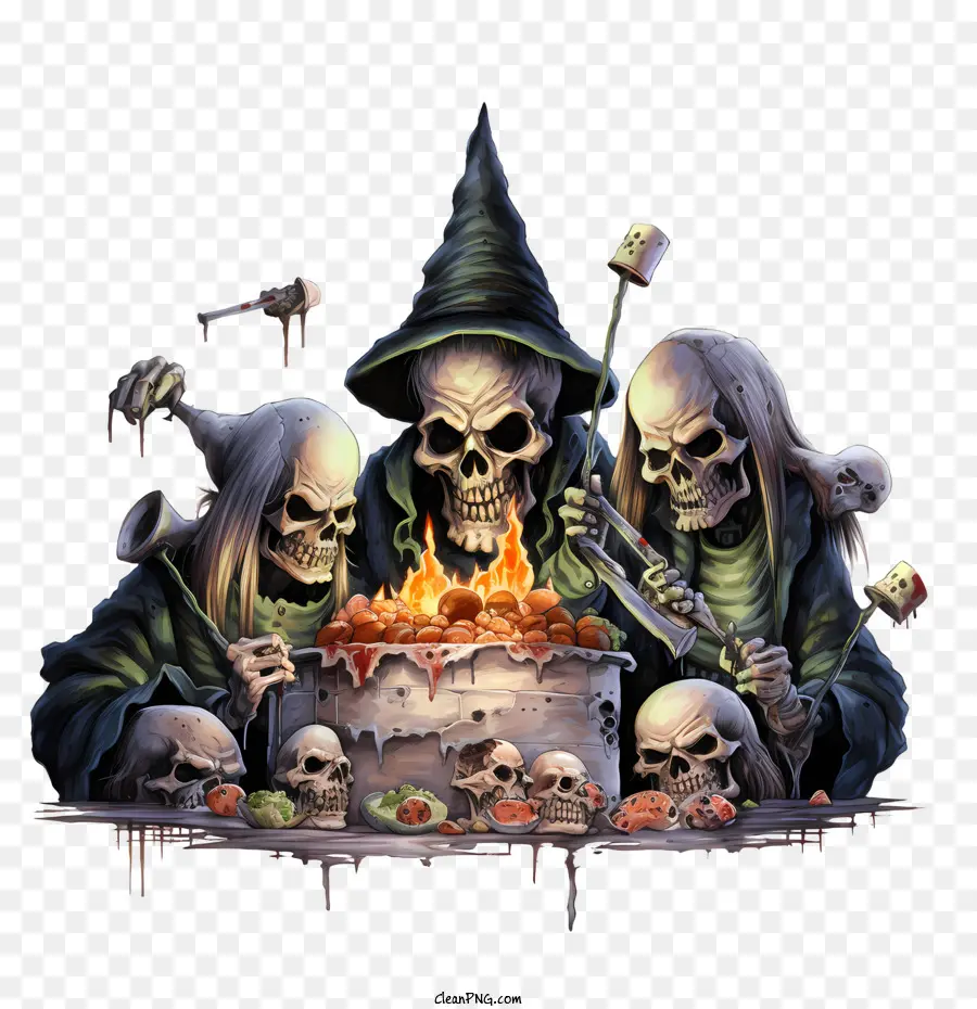 Festa De Halloween，Esqueleto PNG