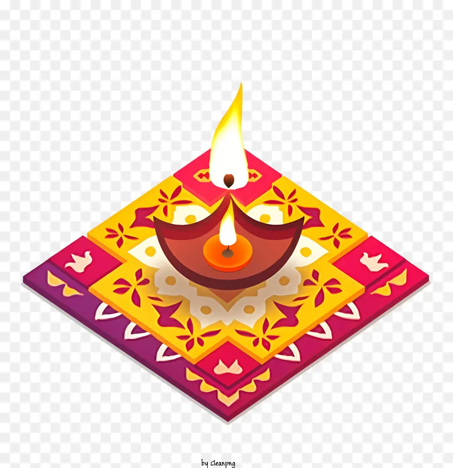 Diwali Diya，Diwali PNG