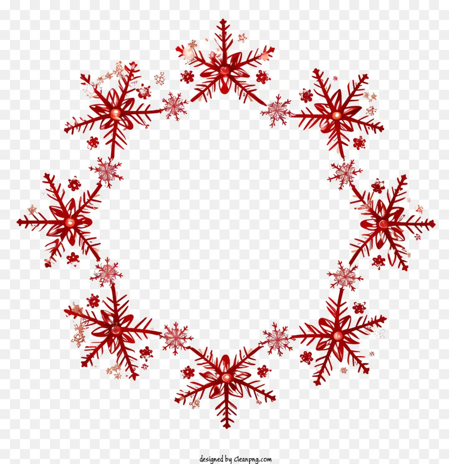 Natal Moldura，Snowflakes PNG