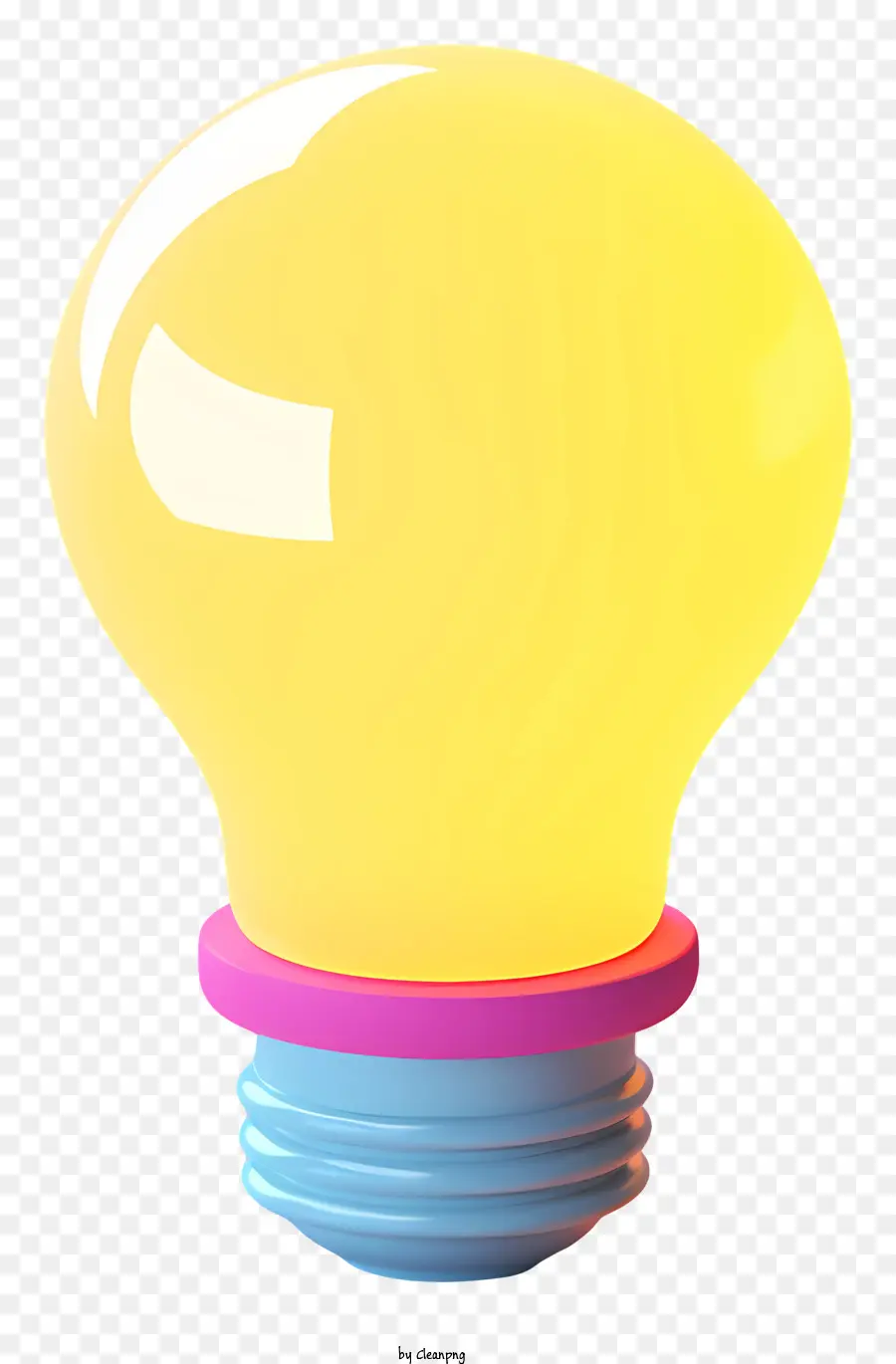 Luz Do Bulbo，Base Colorida PNG