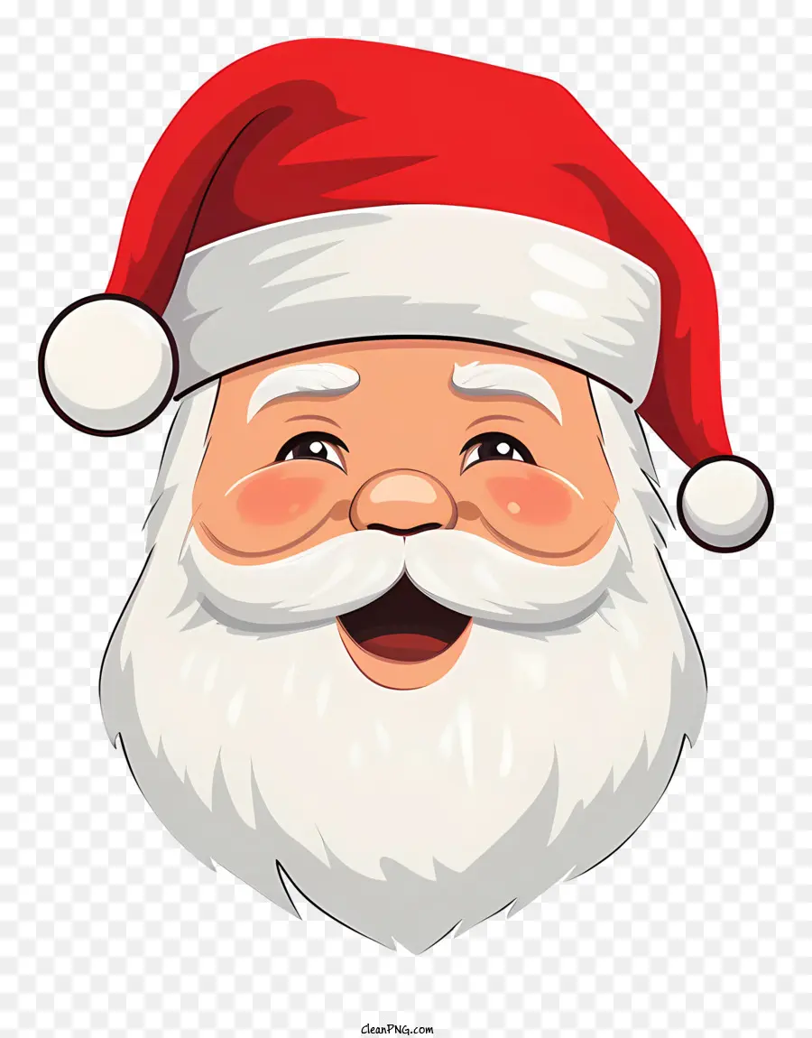 Papai Noel，Papai Noel Sorridente PNG