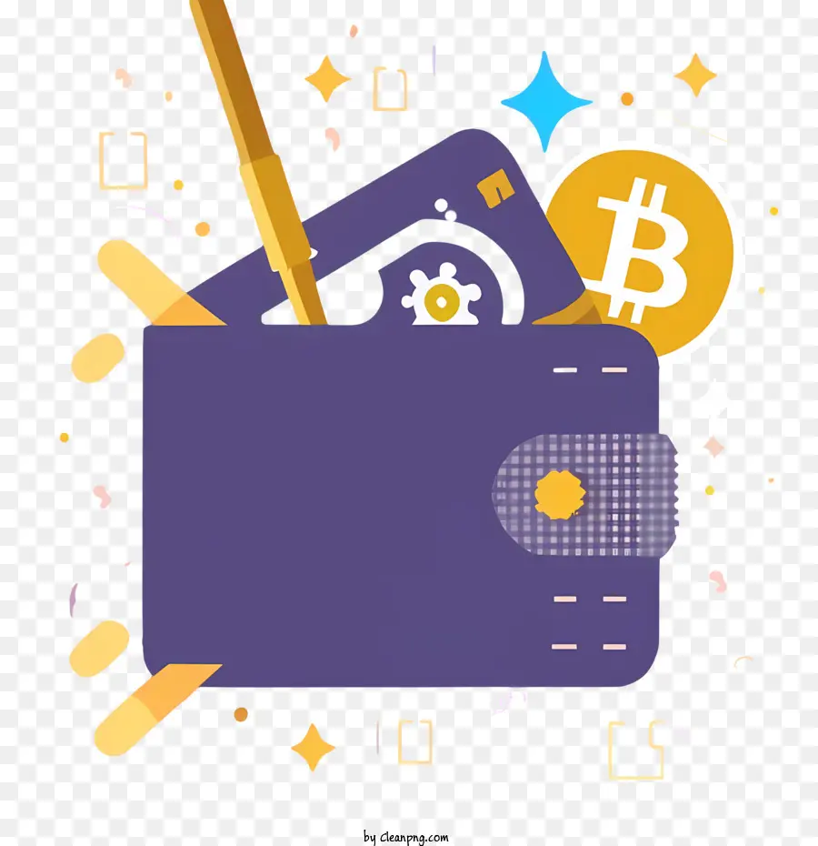 Bitcoin Wallet，Moeda PNG