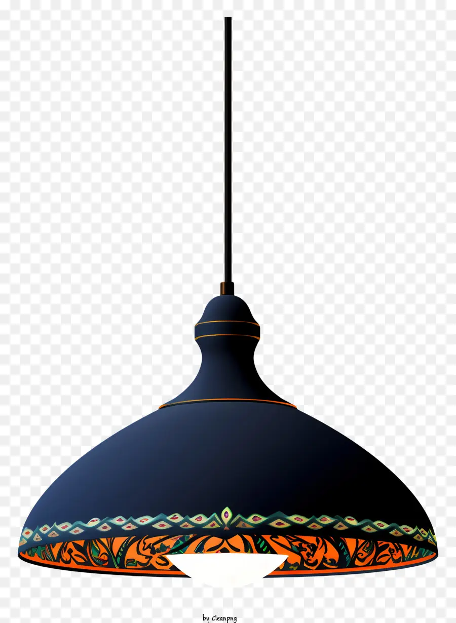 Hanging Lamp，Lâmpada Preta PNG